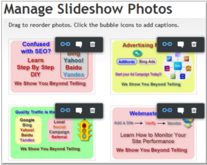 Linking Slideshow and Gallery Images