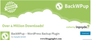 Backup WordPress blog / webiste with BackWpup