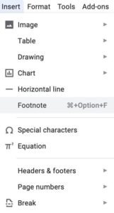 How To Add Footnotes In Google Docs documents