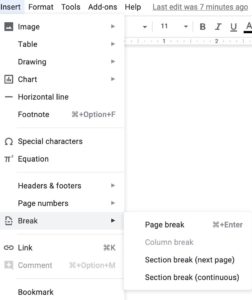 How To Create Sections In Google Docs