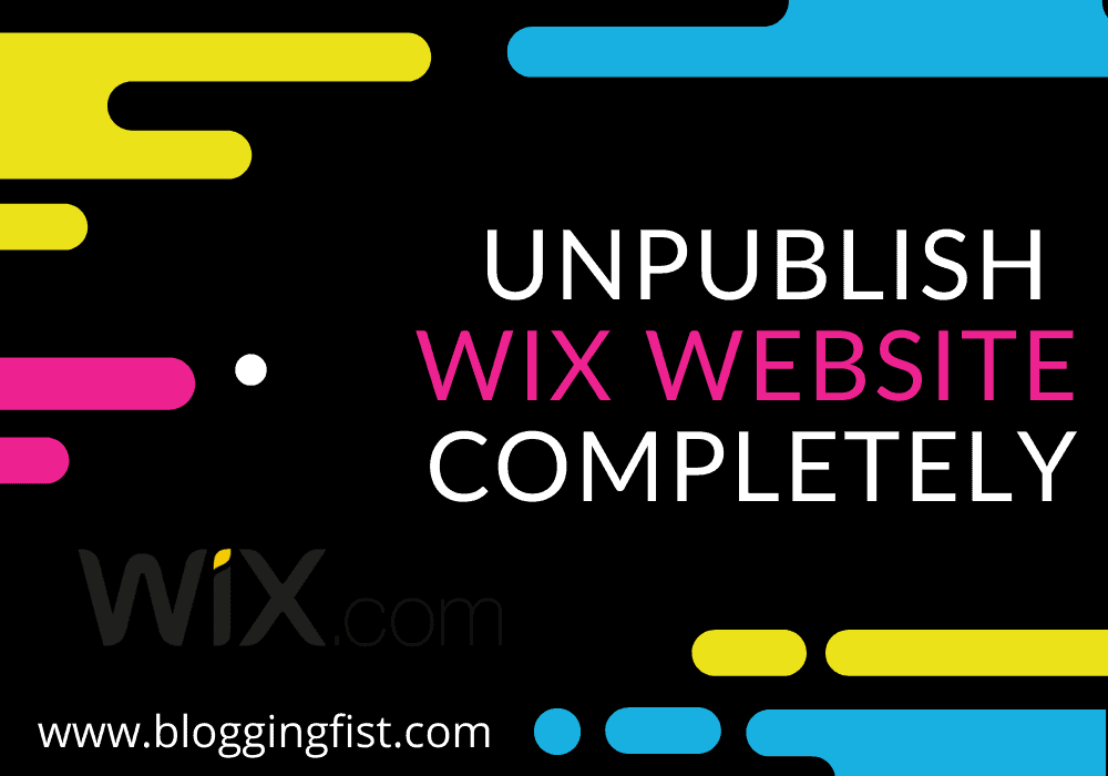 Unpublish Wix Site How To Delete Wix Site Completely
