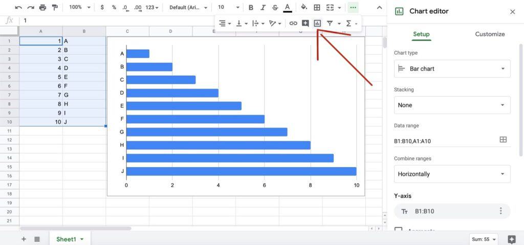 How to Make a Bar Graph in Google Sheets